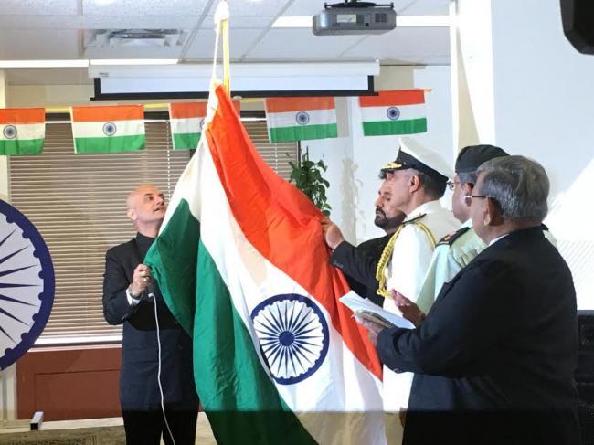 Indian Tricolour flies high in Canada Indian Tricolour flies high in Canada