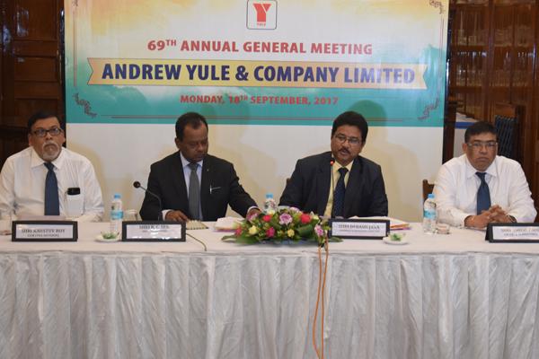 Andrew Yule says its 2016-2017 revenue was higher than the previous year's revenue Andrew Yule says its 2016-2017 revenue was higher than the previous year's revenue