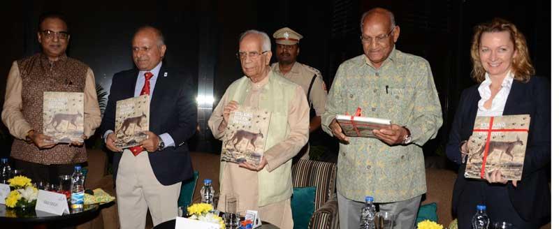 Governor Keshari Nath Tripathi launches Kishan Rungta's book 'Stalking Tigers on Foot' in Kolkata Governor Keshari Nath Tripathi launches Kishan Rungta's book 'Stalking Tigers on Foot' in Kolkata