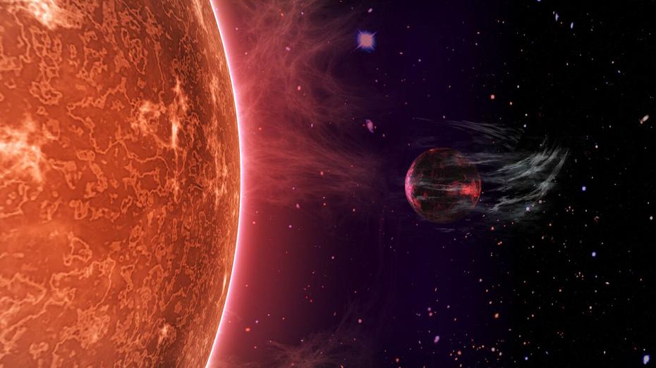 Hot super-Earths stripped by host stars: 'Cooked' planets shrink due to radiation Hot super-Earths stripped by host stars: 'Cooked' planets shrink due to radiation