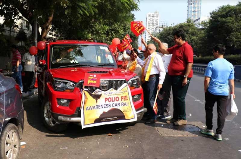 Polio-free awareness car rally held in Kolkata Polio-free awareness car rally held in Kolkata