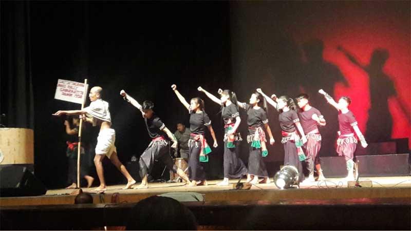 School children present plays to mark Mahatma Gandhi's 150th birth anniversary School children present plays to mark Mahatma Gandhi's 150th birth anniversary