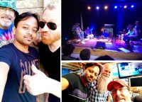 Kolkata slide guitarist Rhitom Sarkar influences guitarist Michael Oesch to an Indo Canadian Slide Guitar Music project