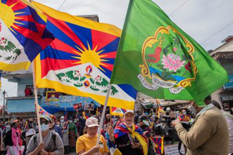 Chinas national day: Tibetans demonstrate in New Delhi Chinas national day: Tibetans demonstrate in New Delhi