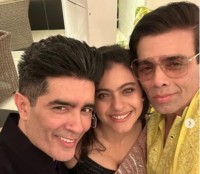 'Friends since 1993': Manish Malhotra shares image with Kajol, Karan Johar