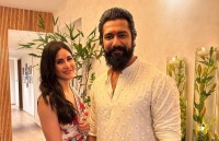 Katrina Kaif, Vicky Kaushal celebrate Diwali at home. See pictures