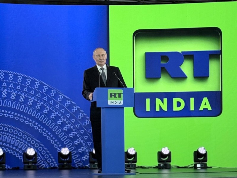 Putin launches RT India  Kremlin-funded RT Network's India arm with 100-member team