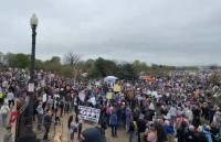 Thousands hit streets across US to protest against Donald Trump's divisive policies